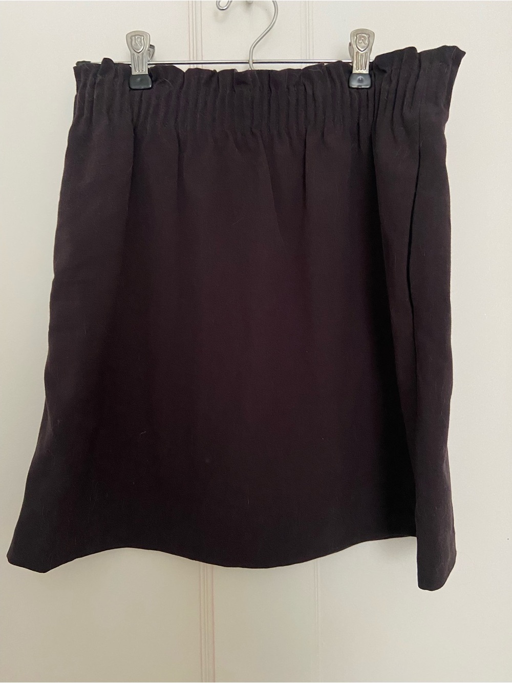 J. Crew Black Elastic-Waist Mini